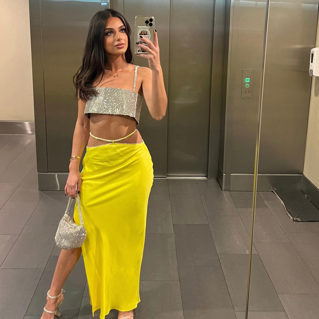 Crystalline Bias Slip Skirt - StylestudioauMichael Lo SordoSkirt